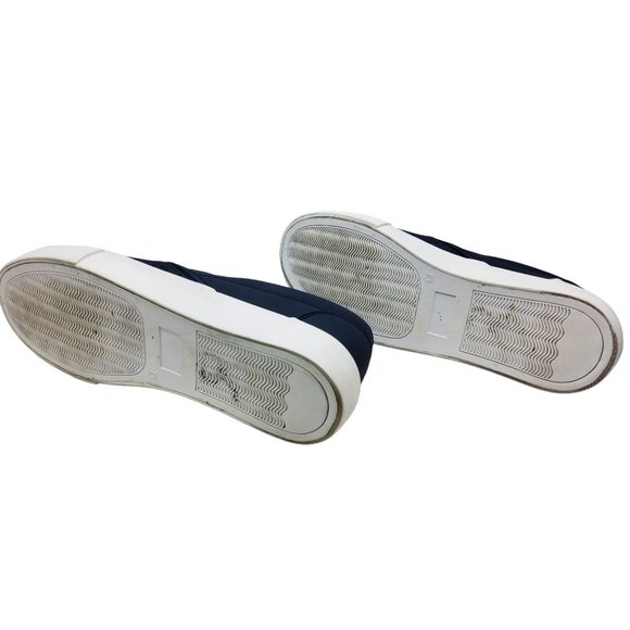 jenn ardor womens blue perforated fabric breathable loafers - Picture 8 of 8